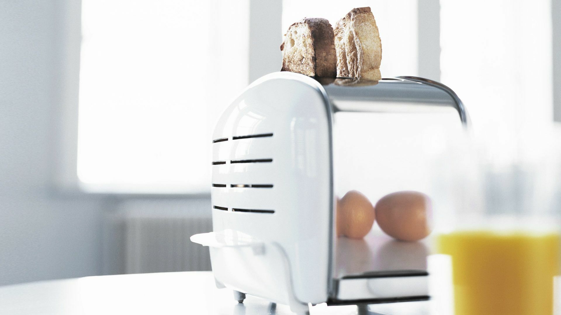 Toaster aus Edelstahl